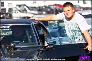 Bill Verzilli and Son Bill Jr In The Lanes At Atco Raceway For The Susan Verzilli Memorial Season Opener