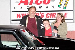 Bill Verzilli And Family Sharing A Moment In The Winners Circle At Atco Raceway 2006